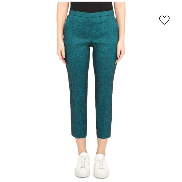 Theory 2 Piece Matching Linen One-Button Staple Blazer and Pants Blue Size 4/6 - Picture 11 of 11